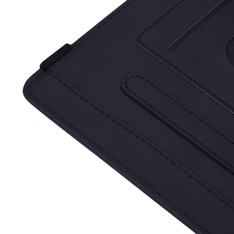 Calf Pattern Double Folding Design Embossed Leather Case with Holder & Card Slots & Pen Slot & Elastic Band, For iPad mini 2024 / mini 6