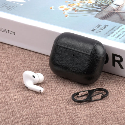 For Apple AirPods Pro Wireless Earphone Protective Leather Case with Hook