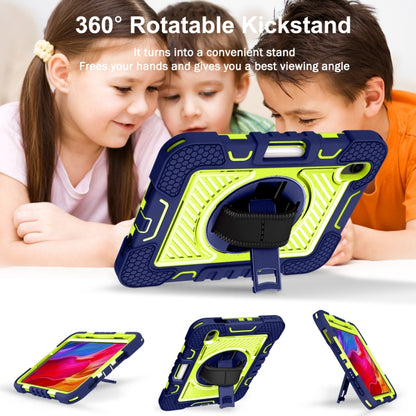 360 Degree Rotation Contrast Color Shockproof Silicone + PC Case with Holder & Hand Grip Strap & Shoulder Strap