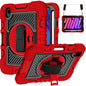 360 Degree Rotation Contrast Color Shockproof Silicone + PC Case with Holder & Hand Grip Strap & Shoulder Strap