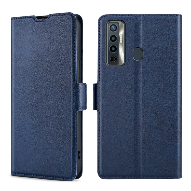 Ultra-thin Voltage Side Buckle PU + TPU Horizontal Flip Leather Case with Holder & Card Slot