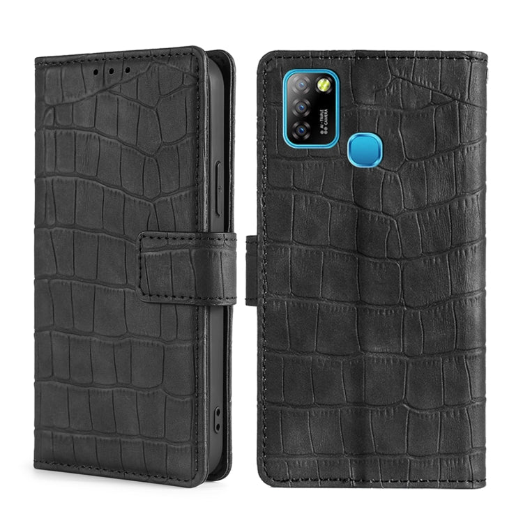Skin Feel Crocodile Texture Magnetic Clasp Horizontal Flip PU Leather Case with Holder & Card Slots & Wallet