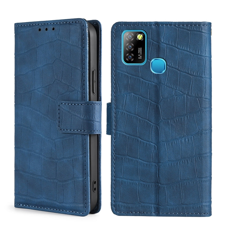 Skin Feel Crocodile Texture Magnetic Clasp Horizontal Flip PU Leather Case with Holder & Card Slots & Wallet