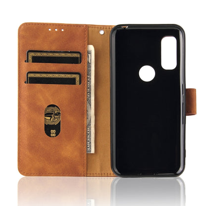 Solid Color Skin Feel Magnetic Buckle Horizontal Flip Calf Texture PU Leather Case with Holder & Card Slots & Wallet