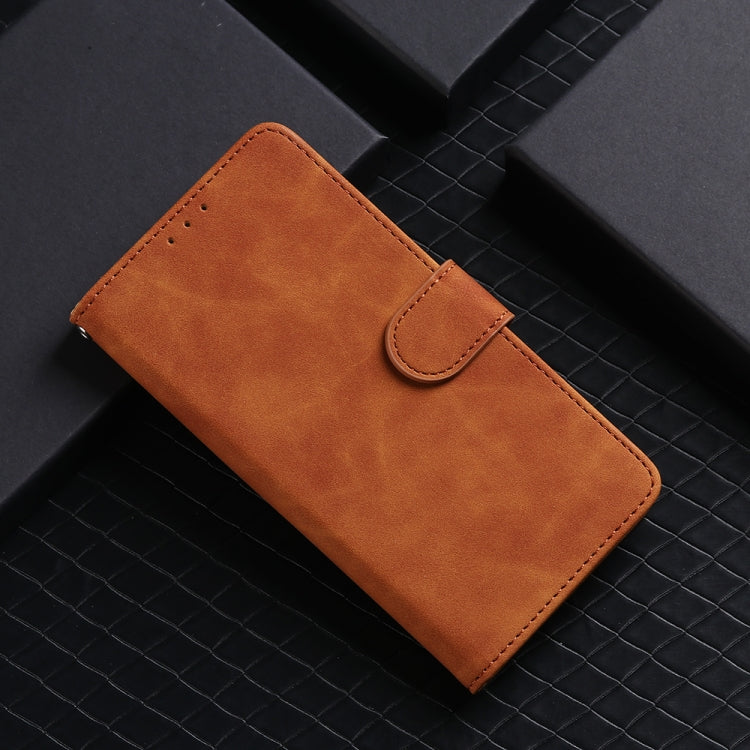 Solid Color Skin Feel Magnetic Buckle Horizontal Flip Calf Texture PU Leather Case with Holder & Card Slots & Wallet, For Fujitsu Arrows WE