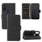 Solid Color Skin Feel Magnetic Buckle Horizontal Flip Calf Texture PU Leather Case with Holder & Card Slots & Wallet