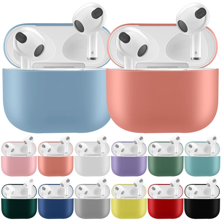 Solid Color Silicone Earphone Protective Case for AirPods 3