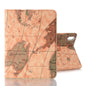 Map Pattern Horizontal Flip Leather Case with Holder & Card Slot & Wallet