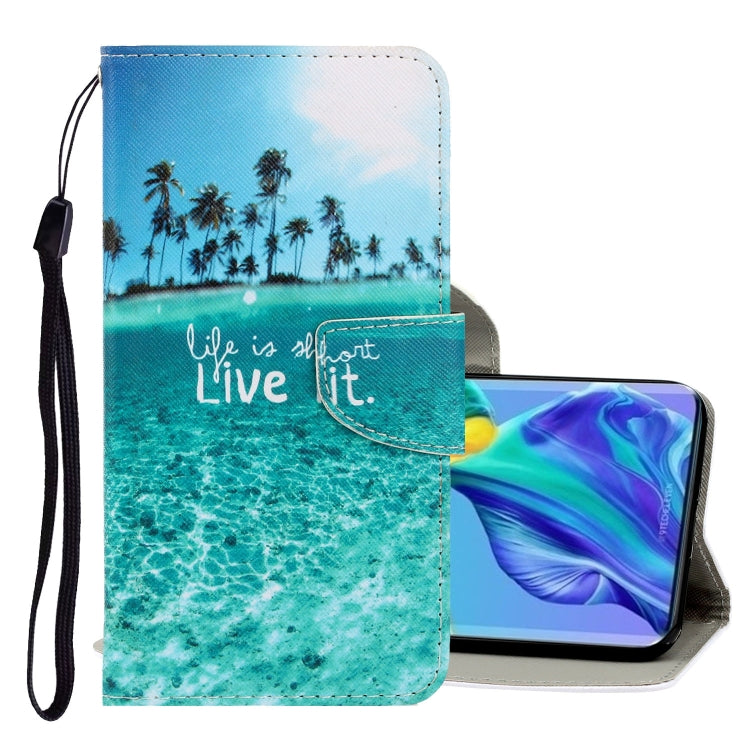 3D Colored Drawing Horizontal Flip PU Leather Case with Holder & Card Slots & Wallet, Series 1