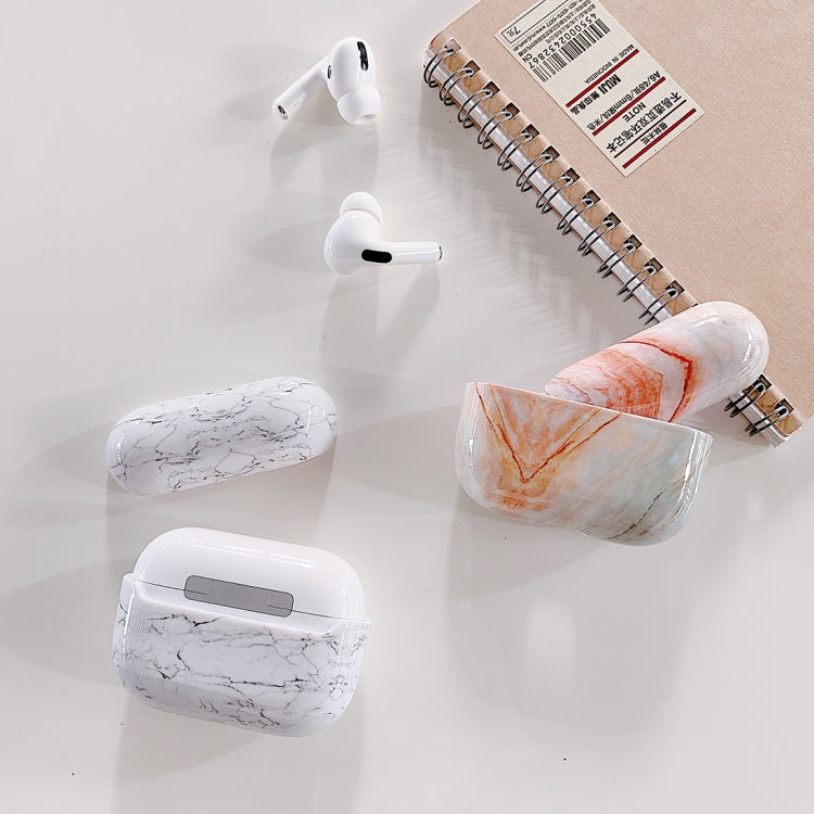 For AirPods Pro Marble Texture Plastic Earphone Protective Case