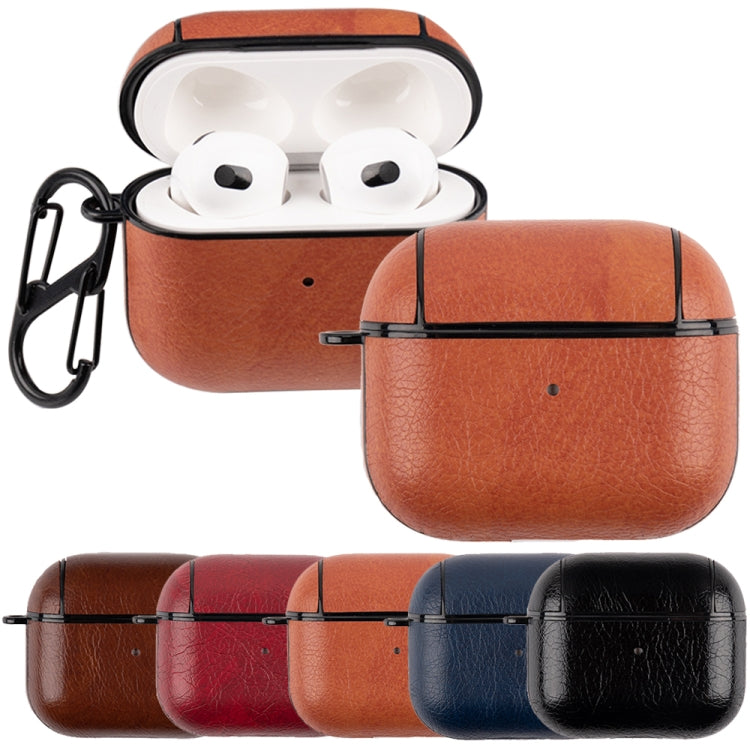 Wireless Earphone Leather Shockproof Protective Case for AirPods 3