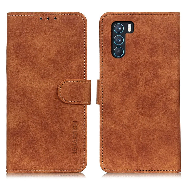 KHAZNEH Retro Texture PU + TPU Horizontal Flip Leather Case with Holder & Card Slots & Wallet, For OPPO K9 Pro