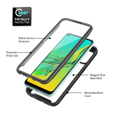 Starry Sky Solid Color Series Shockproof PC + TPU Protective Case with PET Film