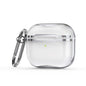 Electroplating Frame + Transparent TPU Earphone Protective Case with Hook