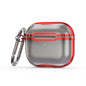 Electroplating Frame + Transparent TPU Earphone Protective Case with Hook