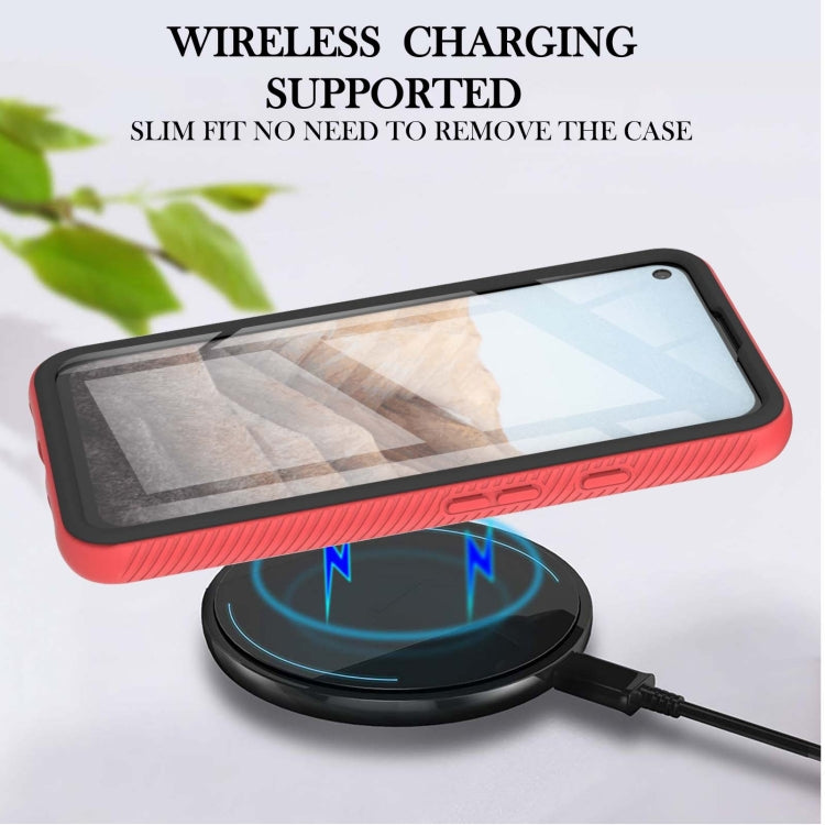 Starry Sky Solid Color Series Shockproof PC + TPU Protective Case with PET Film, For Google Pixel 5A 5G