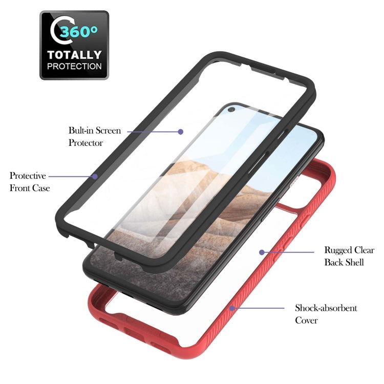 Starry Sky Solid Color Series Shockproof PC + TPU Protective Case with PET Film, For Google Pixel 5A 5G