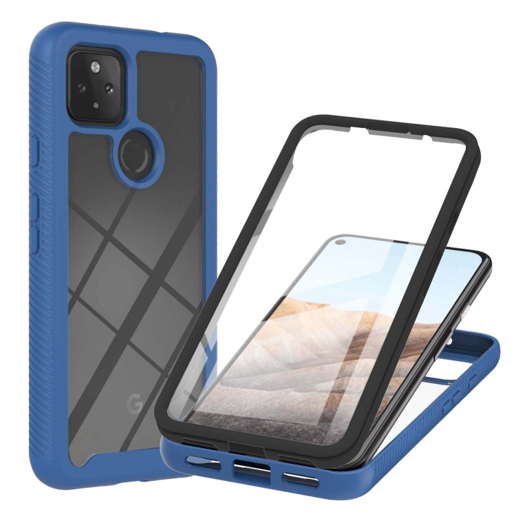 Starry Sky Solid Color Series Shockproof PC + TPU Protective Case with PET Film, For Google Pixel 5A 5G