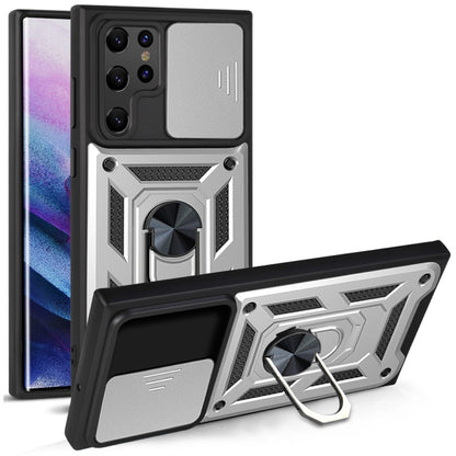 Sliding Camera Cover Design TPU+PC Protective Case, For Samaung Galaxy S22 5G, For Samaung Galaxy S22+ 5G, For Samaung Galaxy S22 Ultra 5G