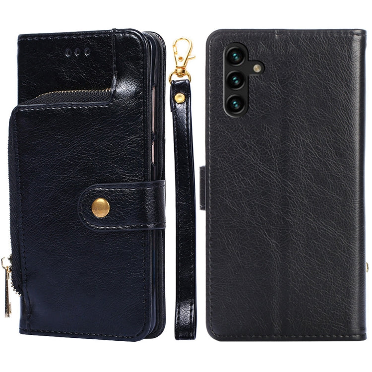 Zipper Bag PU + TPU Horizontal Flip Leather Case with Holder & Card Slot & Wallet & Lanyard