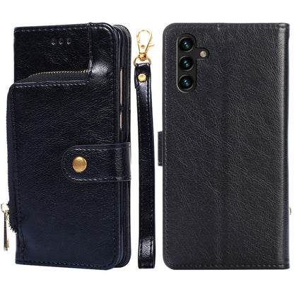 Zipper Bag PU + TPU Horizontal Flip Leather Case with Holder & Card Slot & Wallet & Lanyard, For Samsung Galaxy A13 5G, For Samsung Galaxy S22 5G, For Samsung Galaxy S22+ 5G, For Samsung Galaxy S22 Ultra 5G