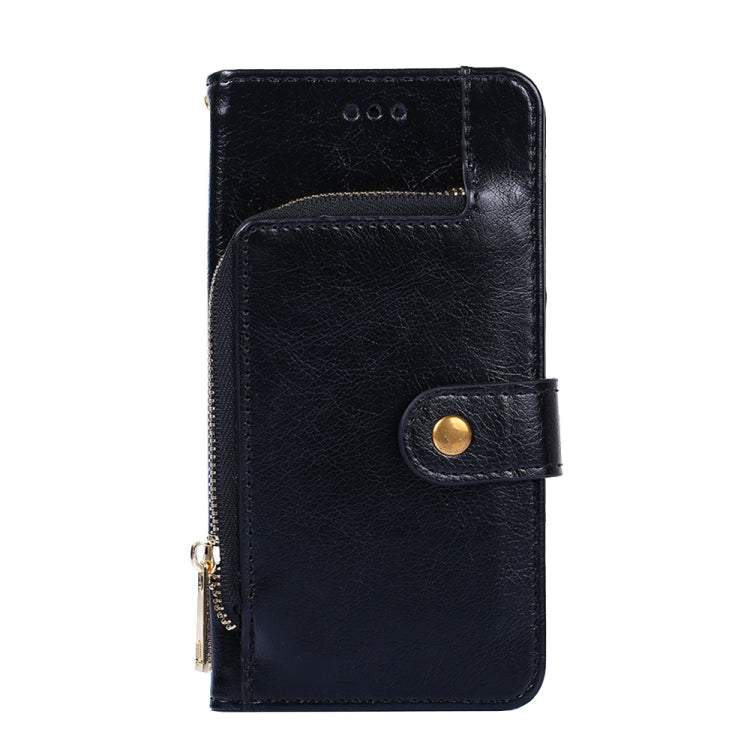 Zipper Bag PU + TPU Horizontal Flip Leather Case with Holder & Card Slot & Wallet & Lanyard