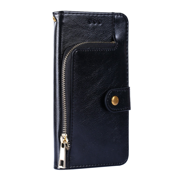 Zipper Bag PU + TPU Horizontal Flip Leather Case with Holder & Card Slot & Wallet & Lanyard