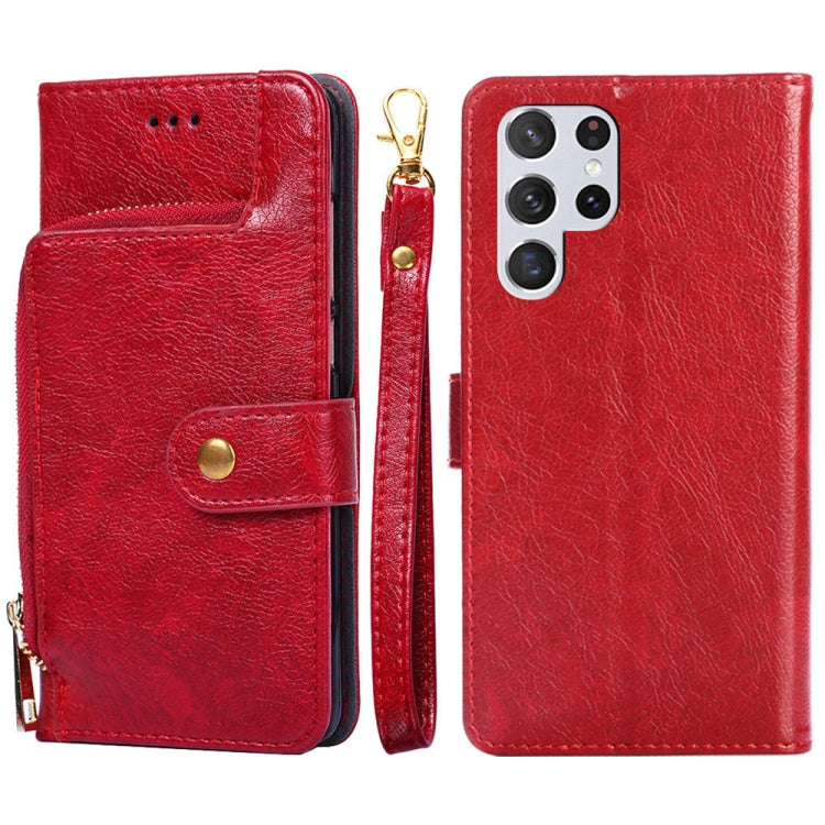 Zipper Bag PU + TPU Horizontal Flip Leather Case with Holder & Card Slot & Wallet & Lanyard