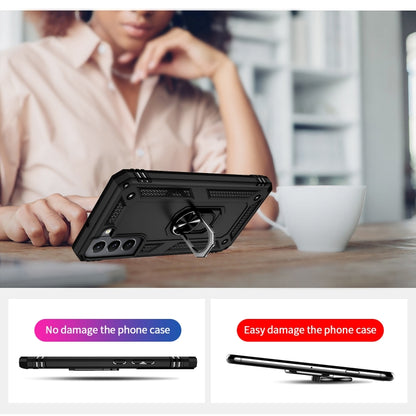 Shockproof TPU + PC Protective Case with 360 Degree Rotating Holder, For Samaung Galaxy S22 5G, For Samaung Galaxy S22+ 5G, For Samaung Galaxy S22 Ultra 5G