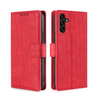 Skin Feel Crocodile Texture Magnetic Clasp Horizontal Flip PU Case with Holder & Card Slots & Wallet, For Samsung Galaxy A13 5G, For Samsung Galaxy S22 5G, For Samsung Galaxy S22+ 5G, For Samsung Galaxy S22 Ultra 5G