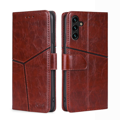 Geometric Stitching Horizontal Flip Leather Case with Holder & Card Slots & Wallet