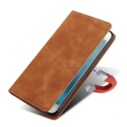 Skin Feel Magnetic Horizontal Flip Leather Case with Holder & Card Slots