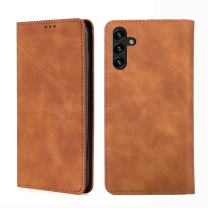 Skin Feel Magnetic Horizontal Flip Leather Case with Holder & Card Slots