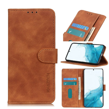 KHAZNEH Retro Texture PU + TPU Horizontal Flip Leather Case with Holder & Card Slots & Wallet