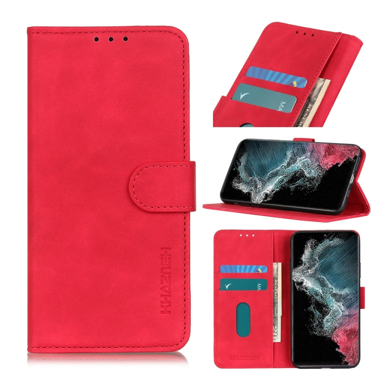 KHAZNEH Retro Texture PU + TPU Horizontal Flip Leather Case with Holder & Card Slots & Wallet