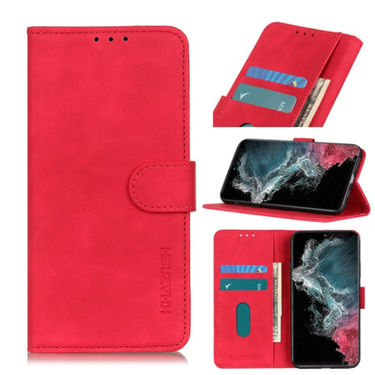 KHAZNEH Retro Texture PU + TPU Horizontal Flip Leather Case with Holder & Card Slots & Wallet, For Samsung Galaxy S22 5G, For Samsung Galaxy S22+ 5G, For Samsung Galaxy S22 Ultra 5G, For Xiaomi Civi 5G