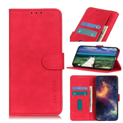 KHAZNEH Retro Texture PU + TPU Horizontal Flip Leather Case with Holder & Card Slots & Wallet