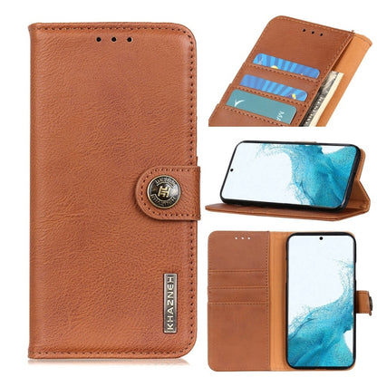 KHAZNEH Cowhide Texture Horizontal Flip Leather Case with Holder & Card Slots & Wallet