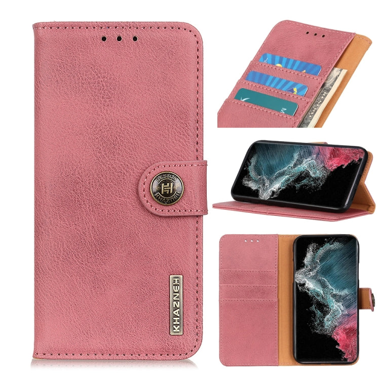 KHAZNEH Cowhide Texture Horizontal Flip Leather Case with Holder & Card Slots & Wallet