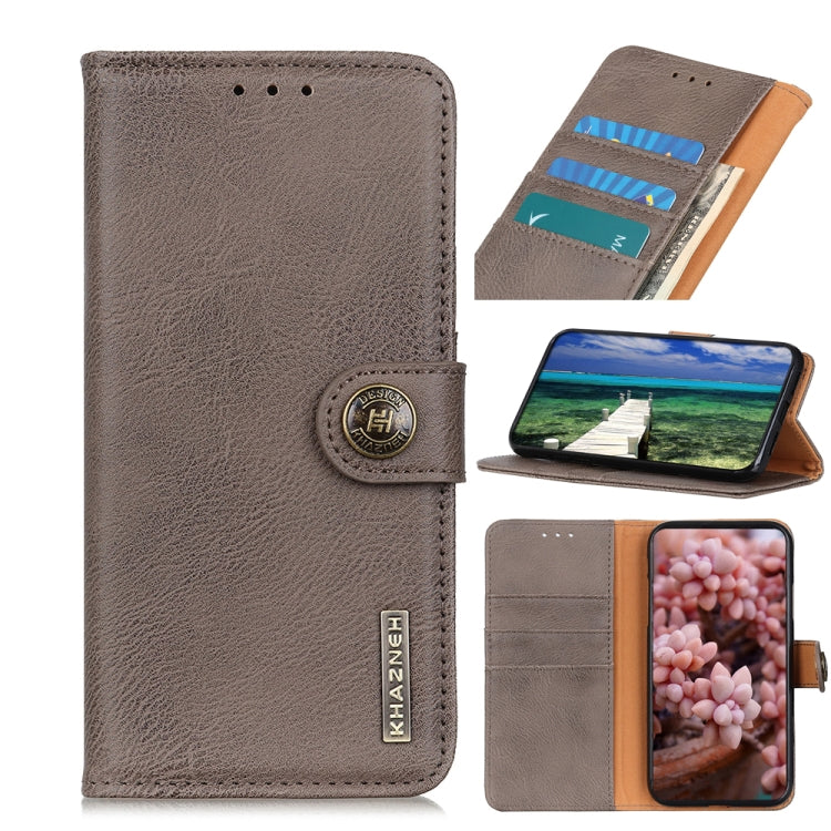 KHAZNEH Cowhide Texture Horizontal Flip Leather Case with Holder & Card Slots & Wallet