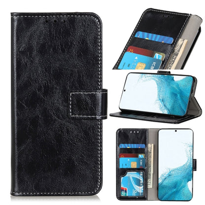 Retro Crazy Horse Texture Horizontal Flip Leather Case with Holder & Card Slots & Photo Frame & Wallet