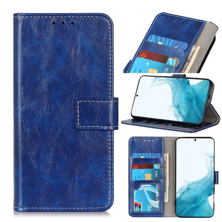 Retro Crazy Horse Texture Horizontal Flip Leather Case with Holder & Card Slots & Photo Frame & Wallet