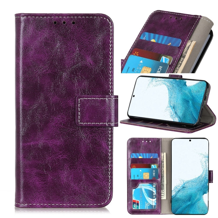 Retro Crazy Horse Texture Horizontal Flip Leather Case with Holder & Card Slots & Photo Frame & Wallet