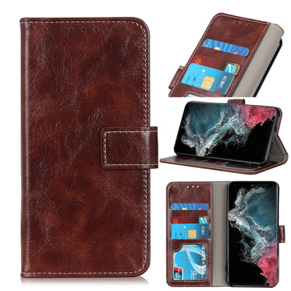 Retro Crazy Horse Texture Horizontal Flip Leather Case with Holder & Card Slots & Photo Frame & Wallet