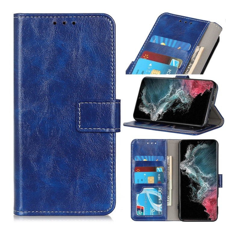 Retro Crazy Horse Texture Horizontal Flip Leather Case with Holder & Card Slots & Photo Frame & Wallet