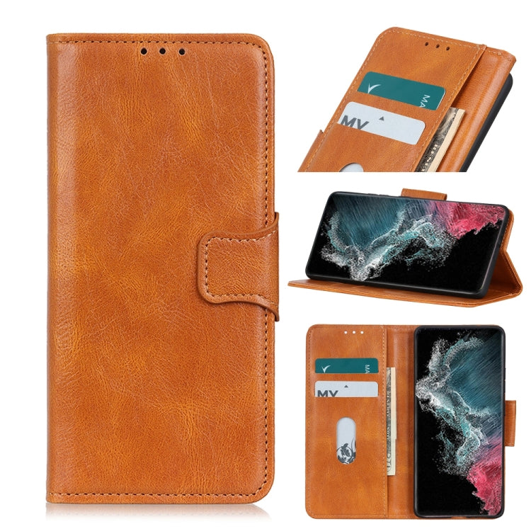 Mirren Crazy Horse Texture Horizontal Flip Leather Case with Holder & Card Slots & Wallet