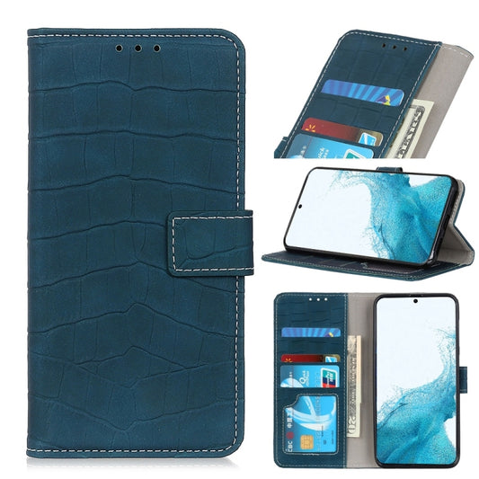 Magnetic Crocodile Texture Horizontal Flip Leather Case with Holder & Card Slots & Wallet