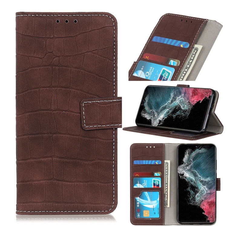 Magnetic Crocodile Texture Horizontal Flip Leather Case with Holder & Card Slots & Wallet