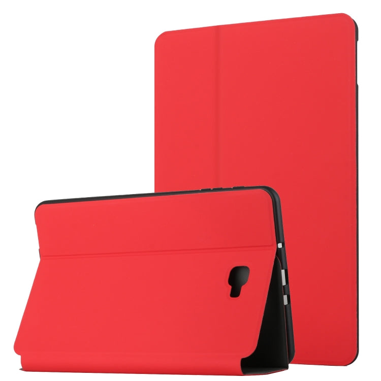 Dual-Folding Horizontal Flip Tablet Leather Case with Holder & Sleep / Wake-up Function