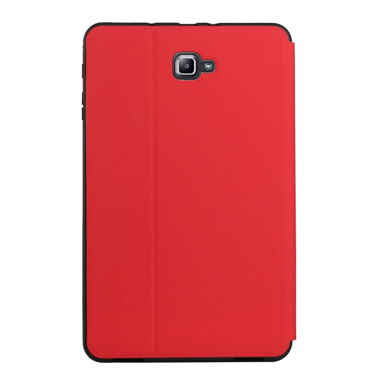 Dual-Folding Horizontal Flip Tablet Leather Case with Holder & Sleep / Wake-up Function, For Samsung Galaxy Tab A 10.1 T580/T585C